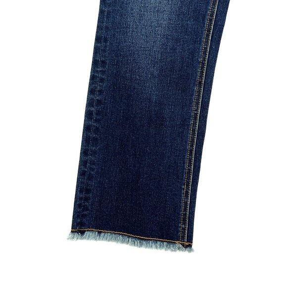 NWT GRACE Jeans Women's Frayed Hem Patch Pockets Denim Capris Size 26 (28x23) - Picture 7 of 12
